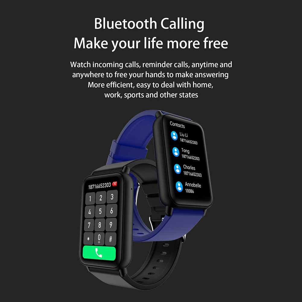 Смарт-часы T68 с пульсометром водостойкие 1 57 дюйма сенсорный экран