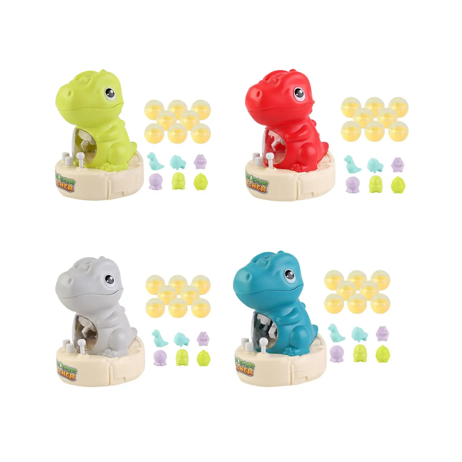 

Dinosaur Grabbing Machine Interactive with Small Balls Developmental Mini Crane Game for Party Gift Interaction Birthday