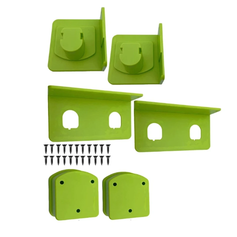 

4Pcs Wall Mount For Ryobi 18V Battery Holder,2Pcs For Ryobi Power Tool Holder,Plastic Electric Tool Battery Dock