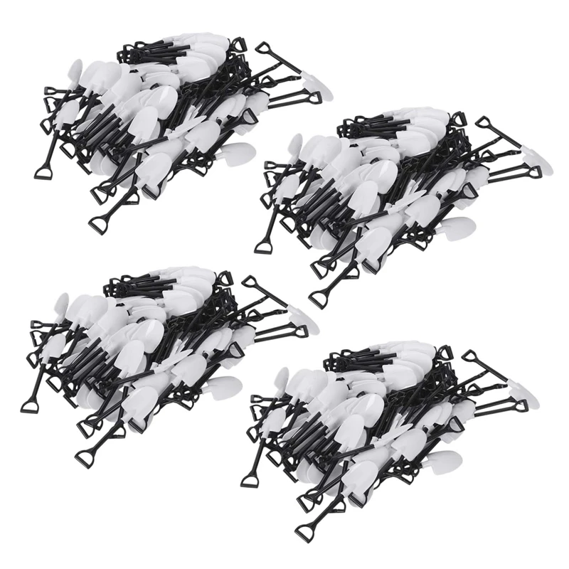 

HOT-400Pcs пластиковая одноразовая мини-лопата, ложка для горшечного торта, мороженого, вечевечерние в саду