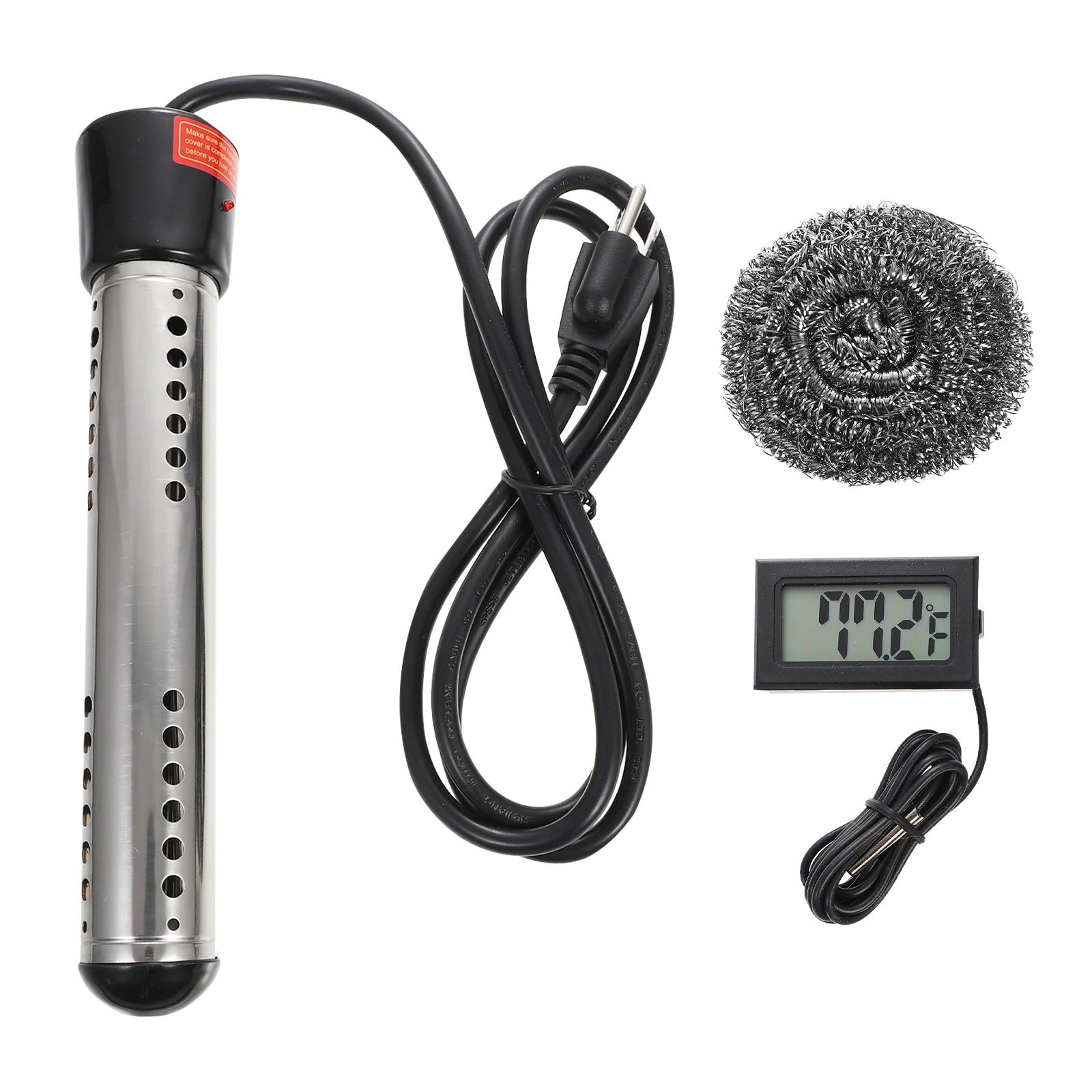 

Pool Heater Electric 1500W Pool Water Heater Immersion Water Heater US Plug