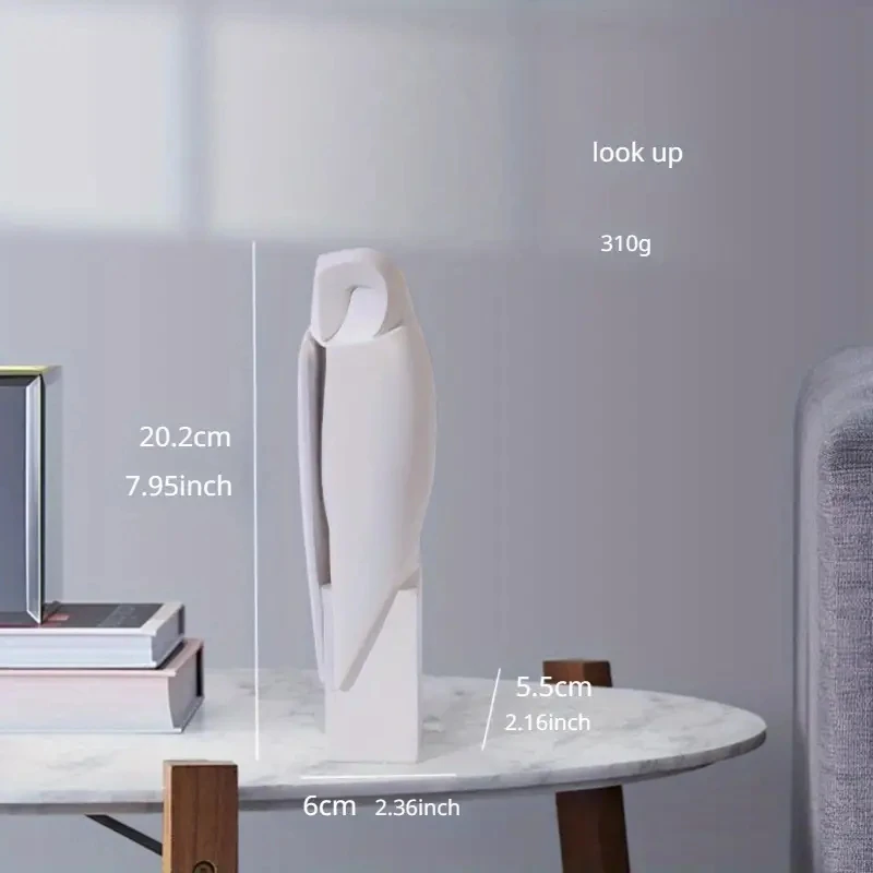 

Минималистичная Статуэтка Совы Из Смолы, Декоративная Скульптура Животного Для Украшения Дома, Офиса, Книжной Полки, Гостиной
