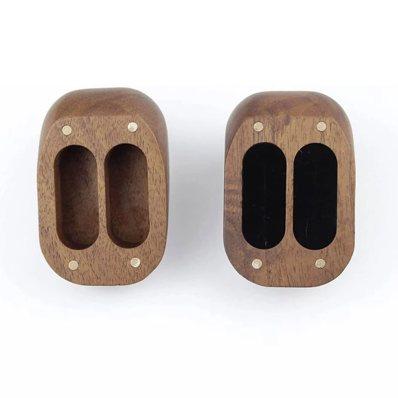 Коробка для колец из цельного дерева в форме сердца бархатная мягкая внутренняя