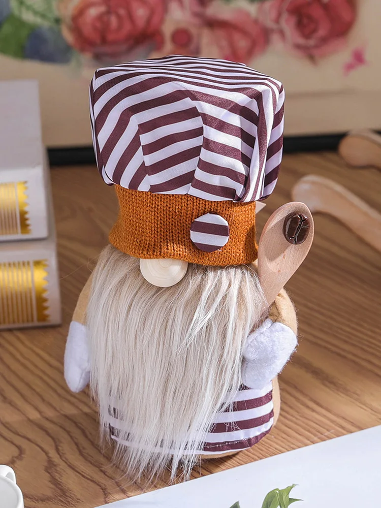 

Chef Boy Gnome Plush Gnomes Striped Plush Spring Gnome Dwarf Plush Easter Spring Decor Home Farmhouse Kitchen Tiered Tray