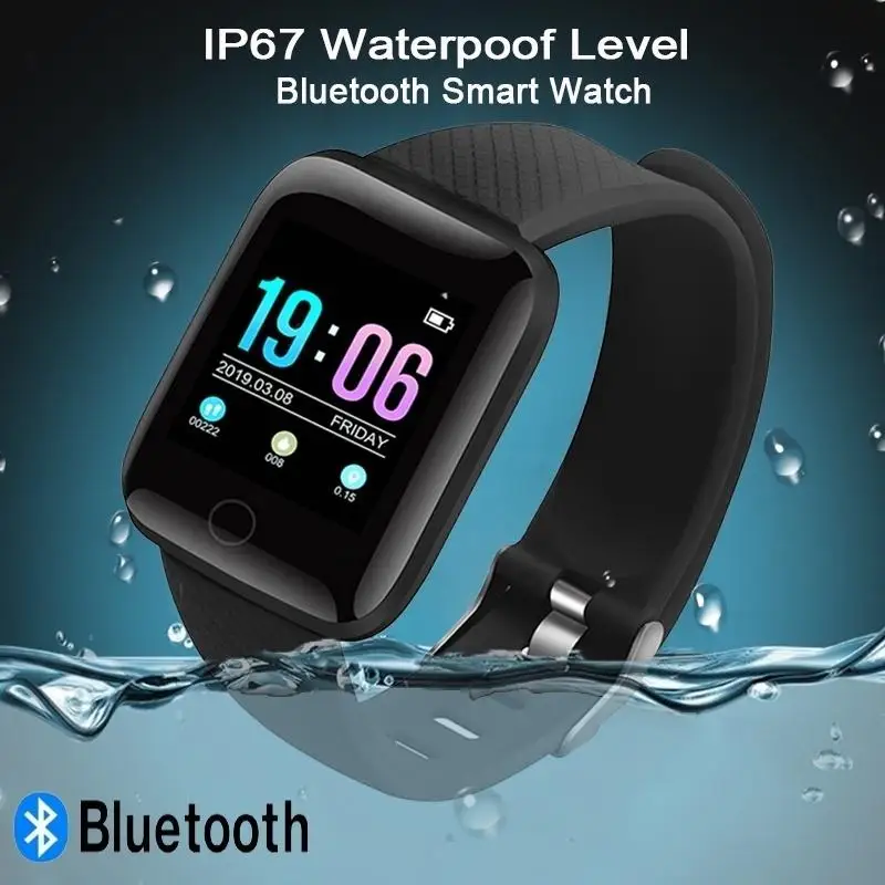 

116 Plus D13 Smart Bracelet Waterproof Reminder Smart Watch Fitness Health Monitor Heart Rate Tracker Blood Pressure Wirstbands