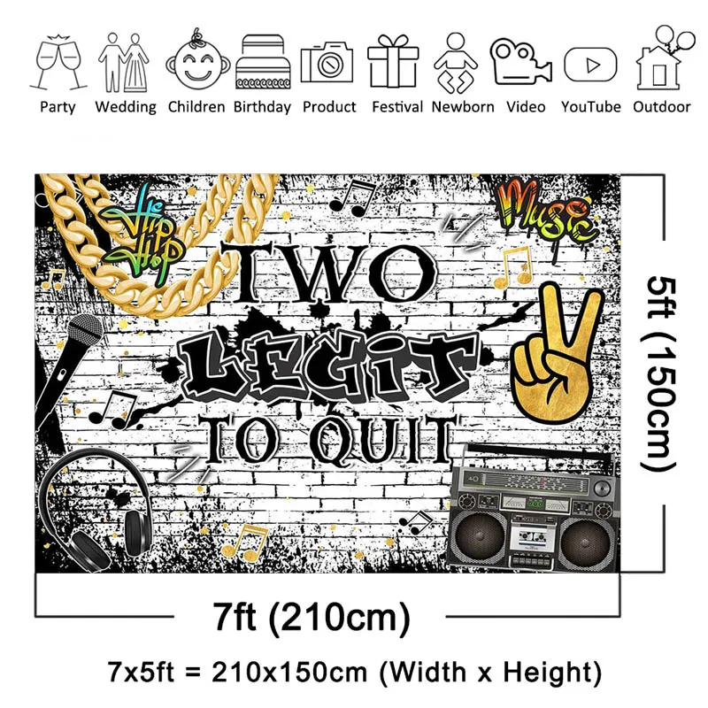 Фон на день рождения в стиле хип-хоп