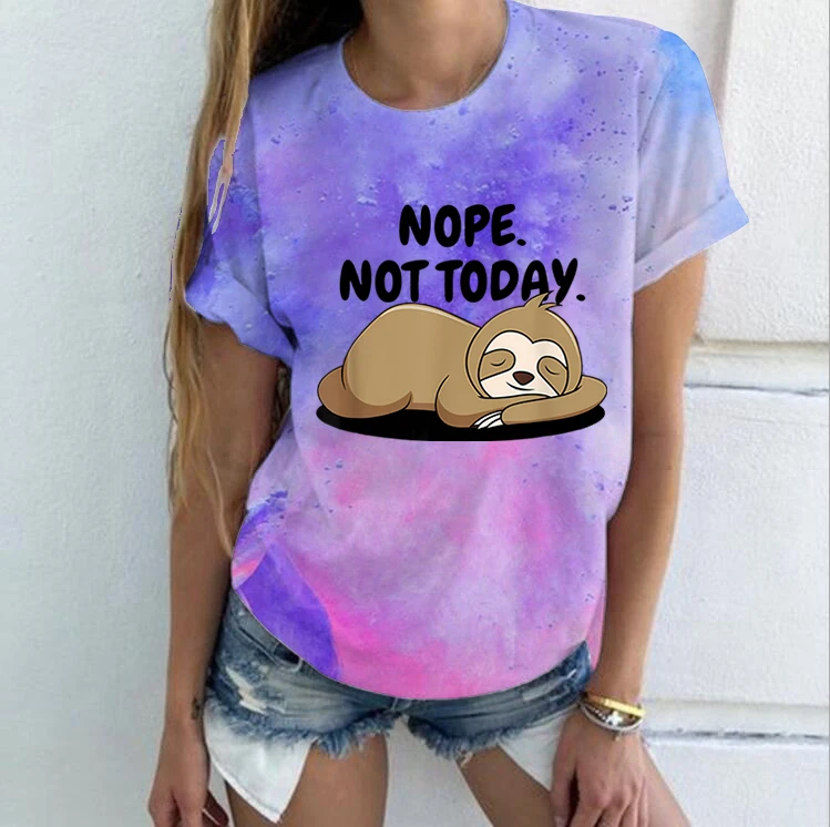 

Футболка женская с принтом «не сегодня», 2023