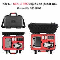 drone crossbody explosion proof case portable waterproof box hard shell large capacity case for dji mini 3 pro drone accessories