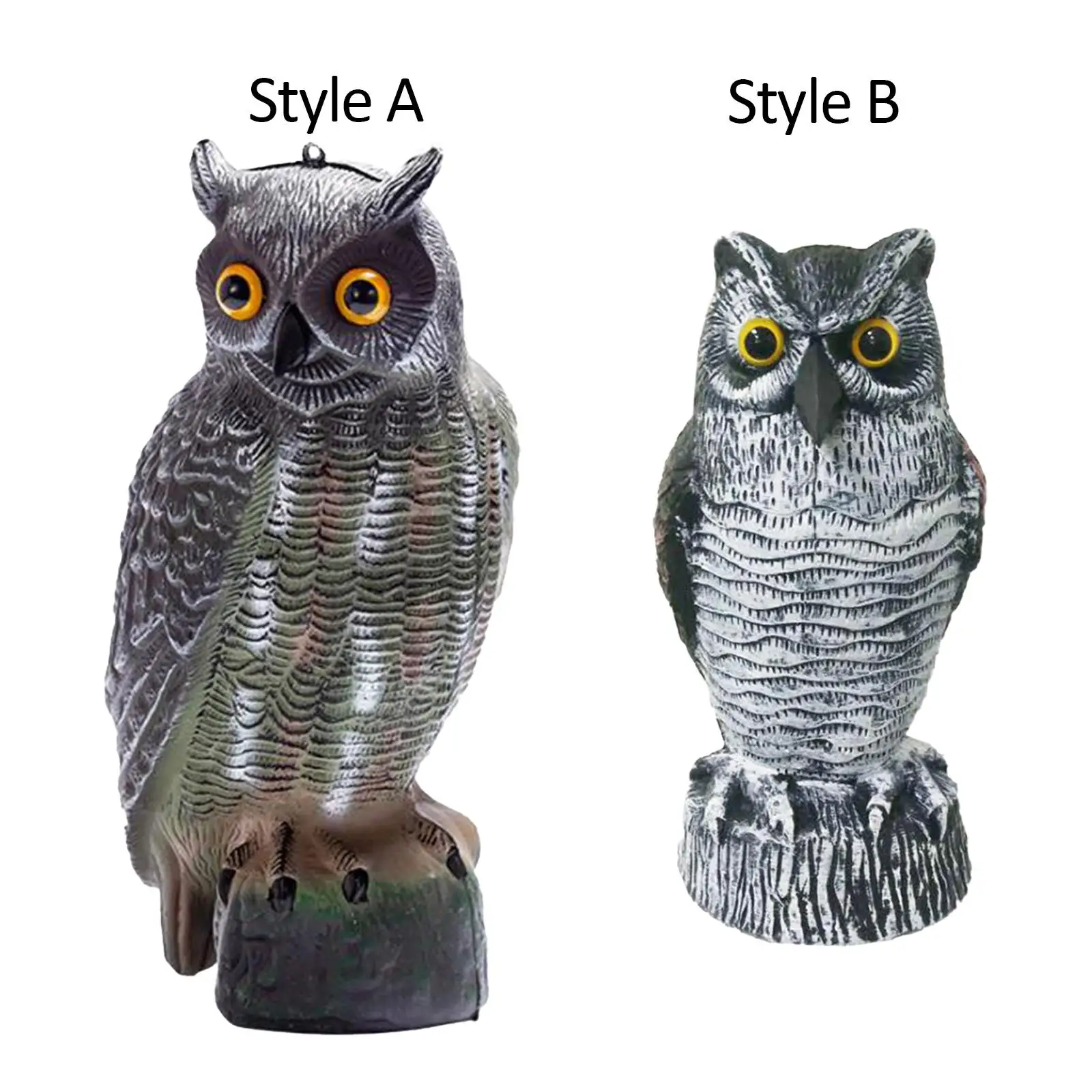 

Fake Bird Owl Scarecrow Decoy Owl Decoy Scare Squirrels for Yard