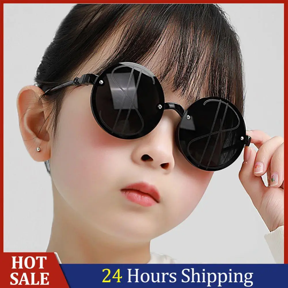 

Children Sunglasses Round Frame Candy Color Boys Girls UV400 Oculos De Sol Personality Cute Travel Shades Eyewear Sun Glasses