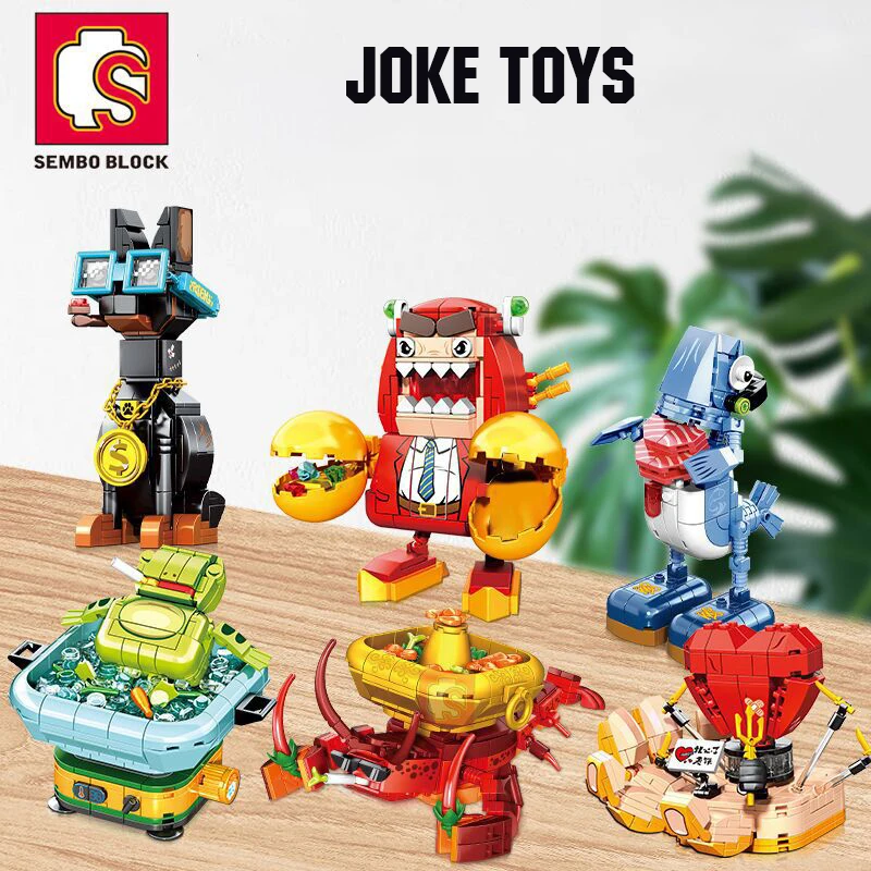 

Конструктор SEMBO, розыгрыш, строительные блоки для рукоделия, подарки, коллекционные игрушки для ролевых игр, Забавные Игрушки для маленьких ...