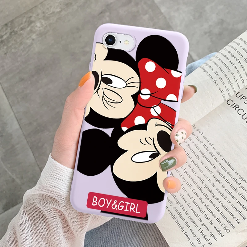 Чехол Минни Дональд Дак для iphone 6 6s Plus чехлы телефонов милый мультяшный чехол с