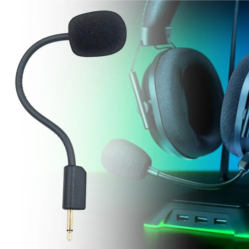 

New Headset Microphone Replaceable Detachable 3.5mm Flexible Gaming Headphone Microphone for Razer BlackShark V2/V2 Pro/V2 SE