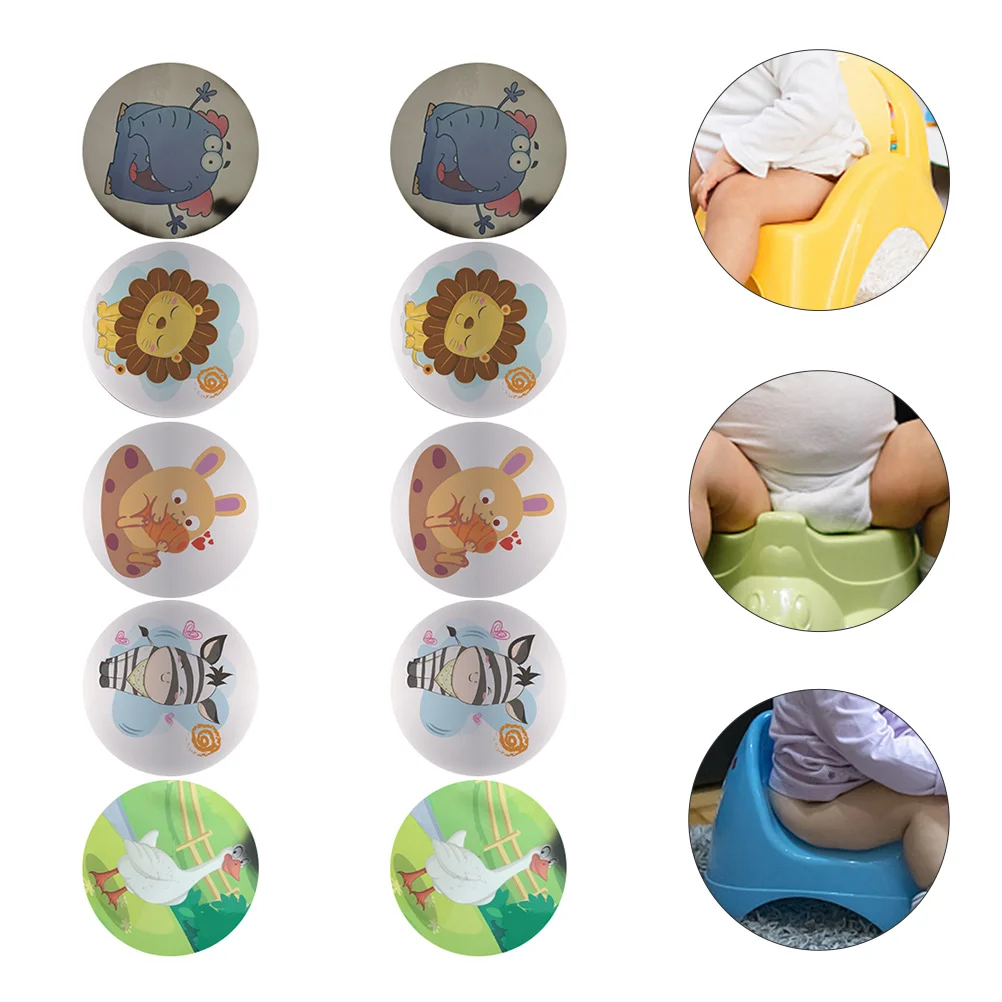 

10pcs Cartoon Potty Training Stickers Toilet Seats Training Sticker for Kids
