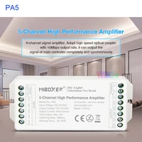 miboxer 4ch 5 channel high performance amplifier pa4pa5 12v 24v max15a led light controller 10mbps switching rate for led strip