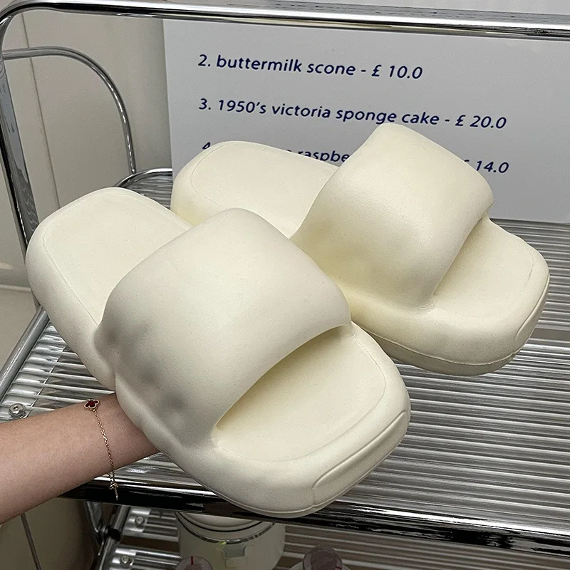 Warrior Woman Summer Slippers Sweet High Heels Sandals Anti-slip Wedge EVA Light Soft Casual Women Home Slippers