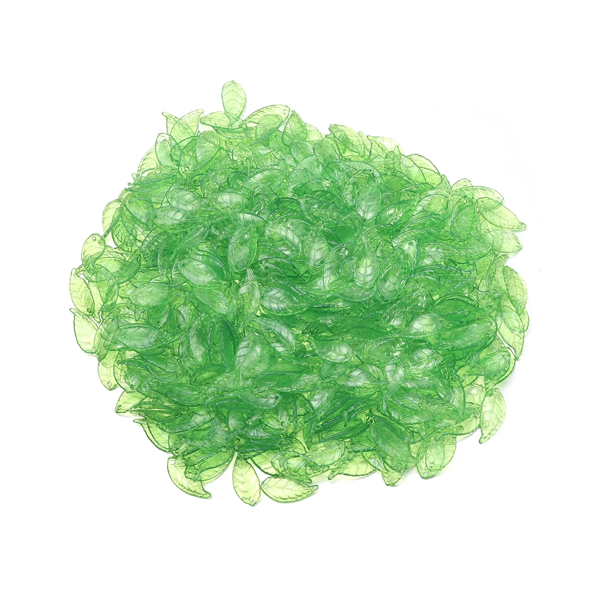 

200 G DIY Jewelry Accessories Transparent Leaf Beads Green Flower Elements Ornaments Leaves