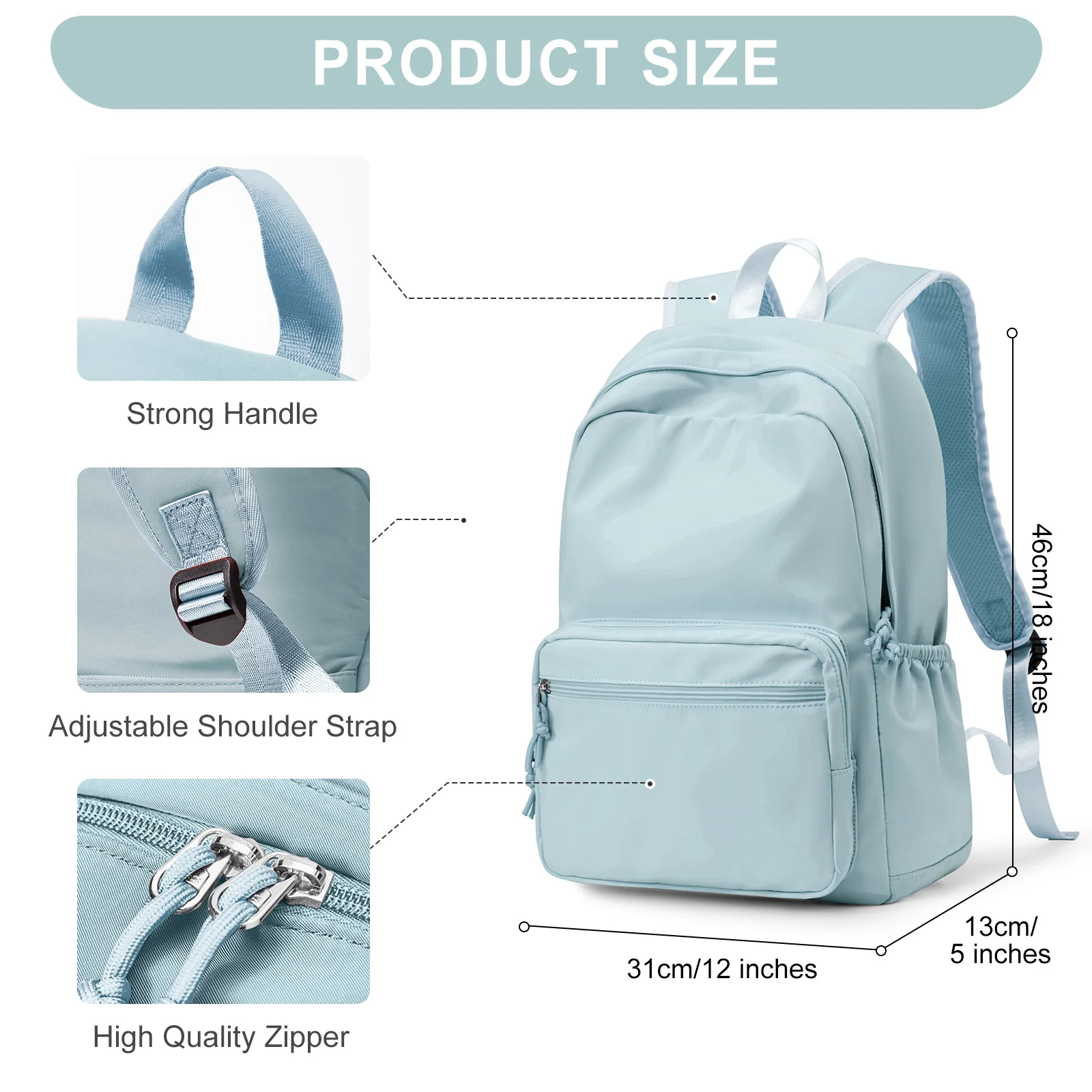 Легкий Нейлоновый Школьный Рюкзак Унисекс Для Учащихся Средних И Старших