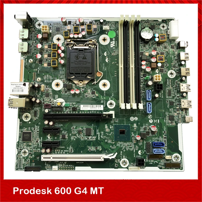 

Оригинальная настольная материнская плата для HP Prodesk 600 G4 MT Q370 L04743-001, Отличный тест, хорошее качество