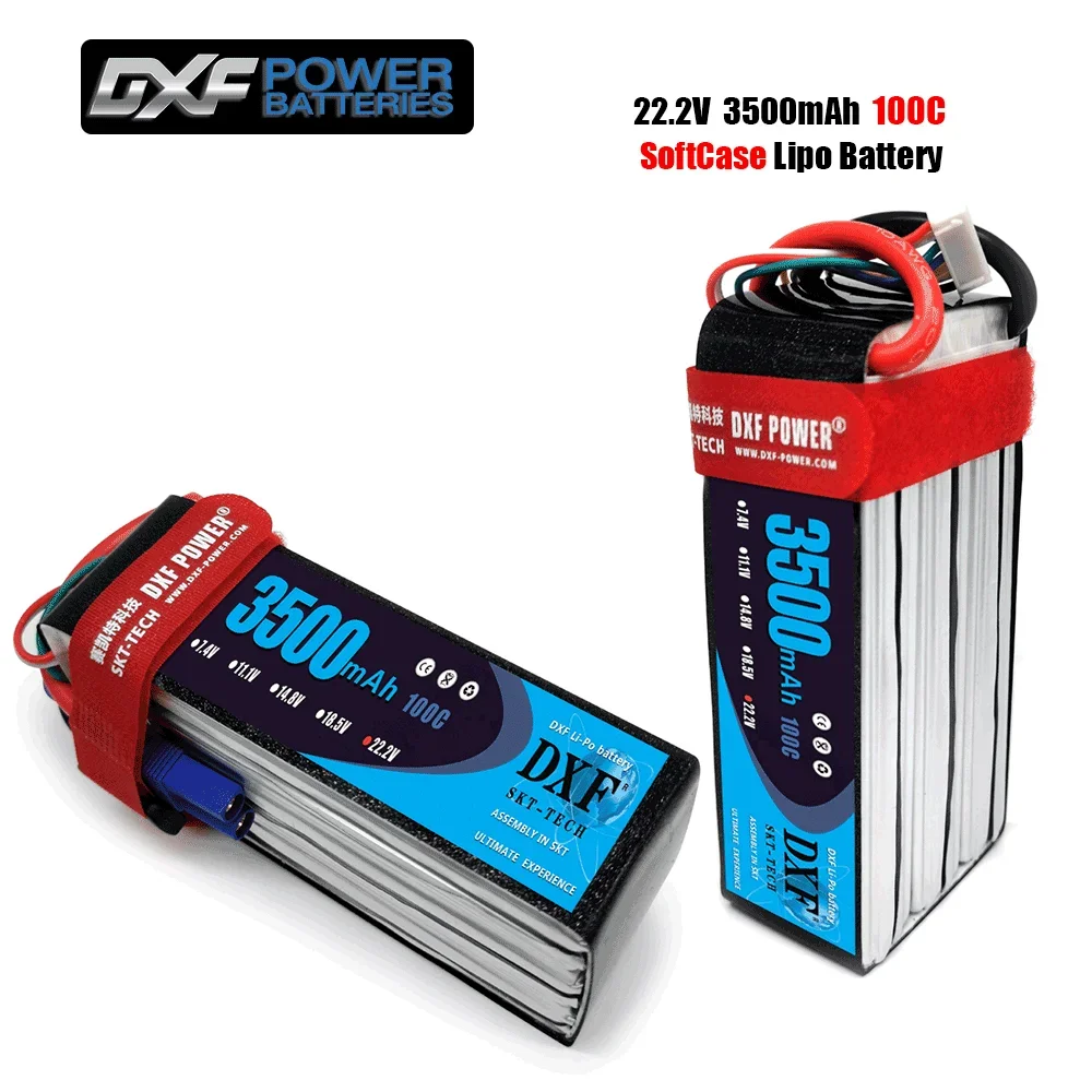 Литий-полимерный аккумулятор DXF 6S 2 шт. 22 в 3500 мАч 1/10 C с разъемом XT90 XT60 EC5 TRX T XT150