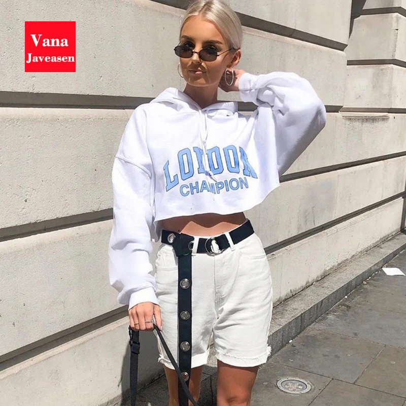 Повседневный рисунок с буквенным принтом толстовки капюшоном для женщин и