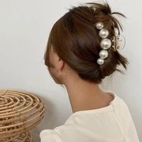 hair clip beautiful lightweight long faux pearls bright color hair claw styling accessories hair claw big hair clip