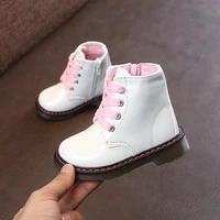 new childrens shoes white pu girls fashion boots childrens martin boots kid short boots waterproof toddler boots