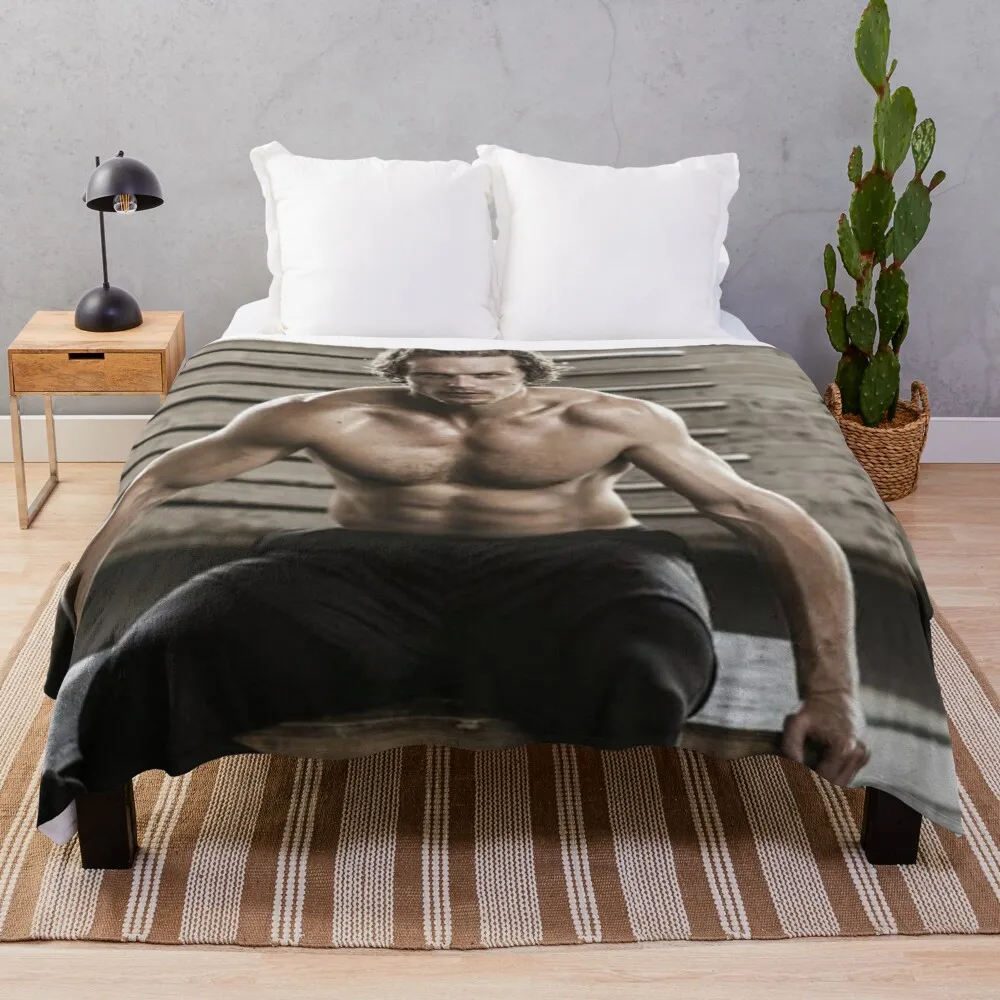 

Sam Heughan Throw Blanket Plush Blankets