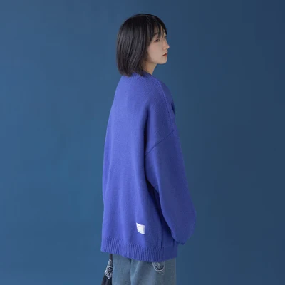 

Top women's hooded women's autumn and winter new cardigan loose and thin solid color jacket pullover all-match casual