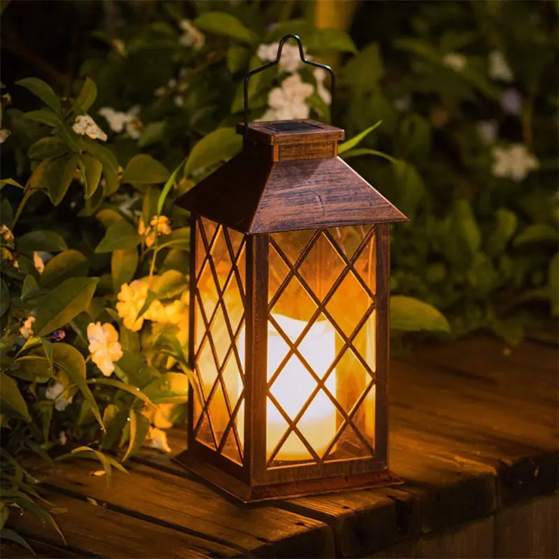 

LED Solar Stake Light Lantern Solar Powered Pathway Lights Decorative Outdoor Lawn Yard Lamp For Garden Patio
