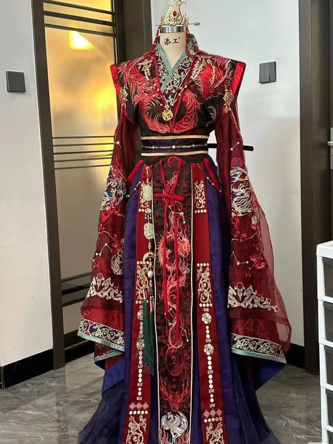 Фото Yunjian Shanze Hanfu платье женская императрица Han элемент Hanfu одежда бессмертный стильный комплект весна лето осень костюм Хан №2