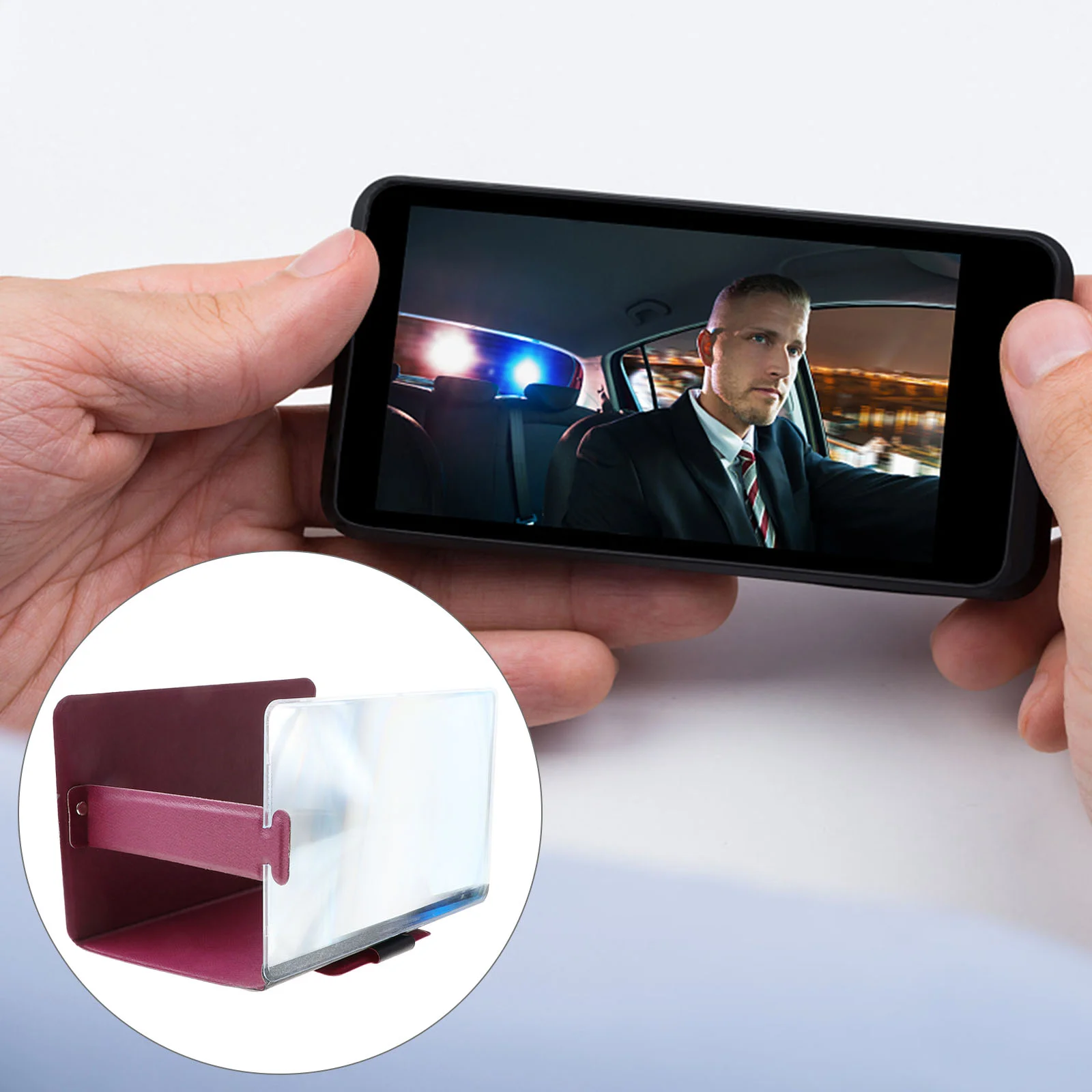 

3 D Phone Projector Screen Magnifier Mobile Watching Video Amplifier 3D Acrylic