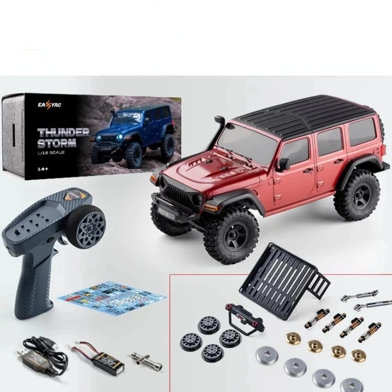 Фото EAZYRC Thunder Storm 1:18 4WD Симуляционный радиоуправляемый краулер, электрический внедорожник, радиоуправляемая модель для хобби, внедорожный автомобиль для скалолазания. №5