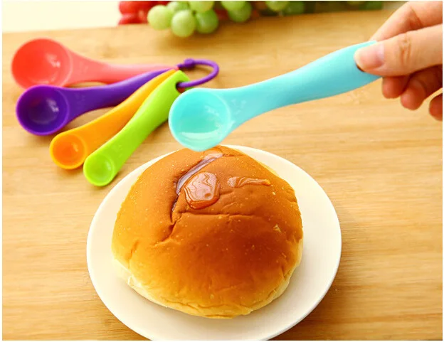 

Мерные ложки SHISHI, пластик, набор из 5 штук