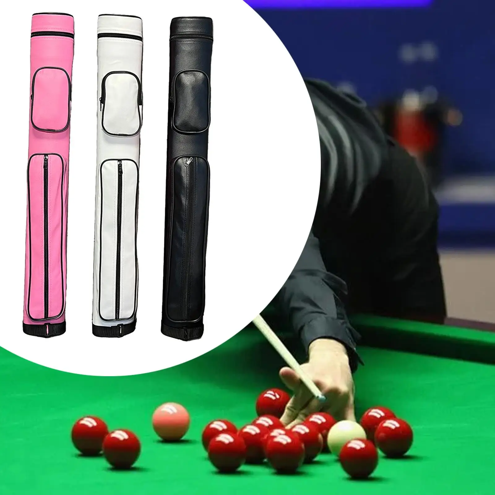 Чехол для бильярдного кия сумка переноски 1/2 шарнира легкий чехол