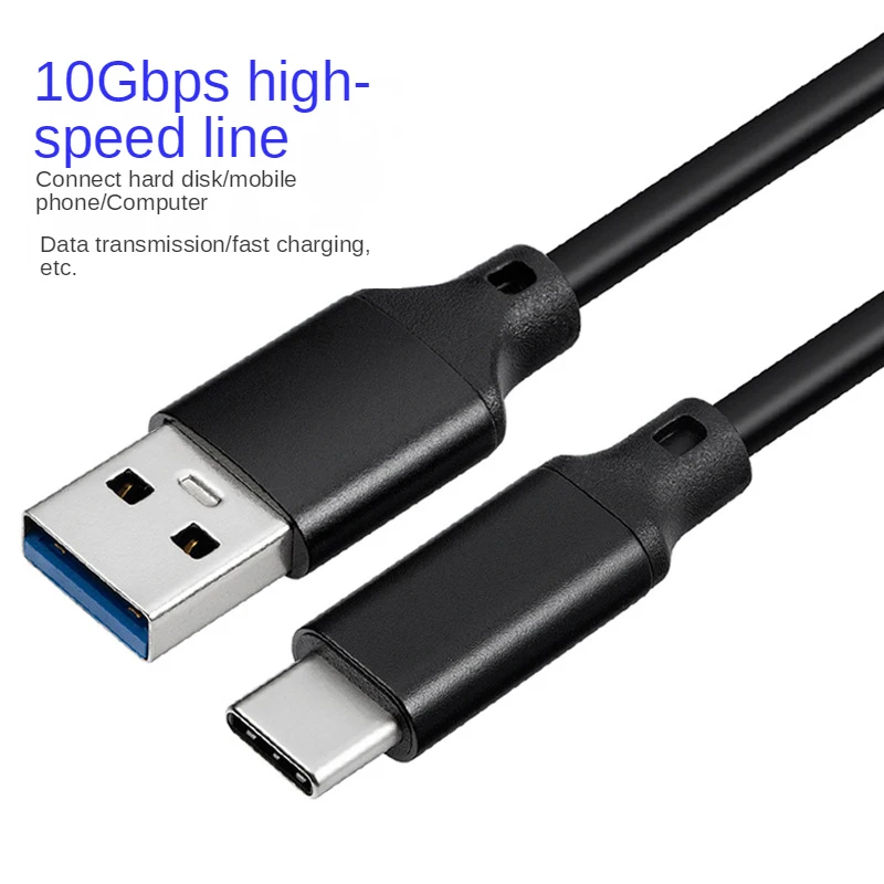 

USB3.2 10Gbps Gen2 Cable USB C Cable Data Transfer Short USB C SSD Cable with 3A 60W QC 3.0 Fast Charging Spare Hard Disk Cable