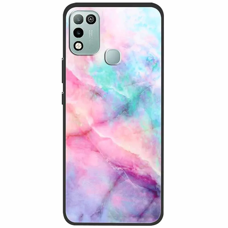 for infinix hot 11 play case marble soft painted tpu silicone cases for infinix hot 10 play cover hot11play hot10play funda capa free global shipping