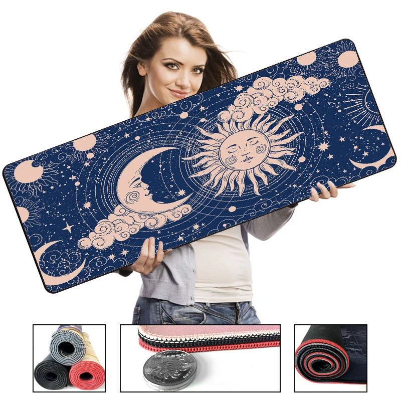 

Witch Moon Tarot Card Mouse pad Home Computer Desk Pad PC Accessories Keyboard Mouses Pad anime mouse mat gaming mousepad