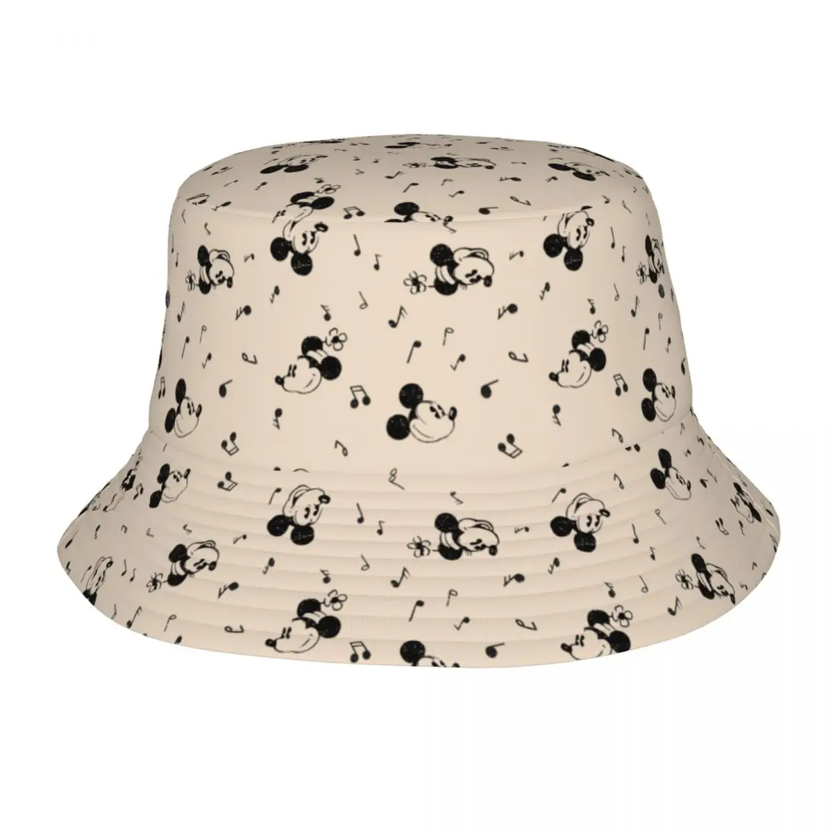 

Модная винтажная Панама в стиле Диснея с музыкой Микки и Минни, Легкие уличные спортивные рыболовные кепки для подростков, летняя пляжная о...