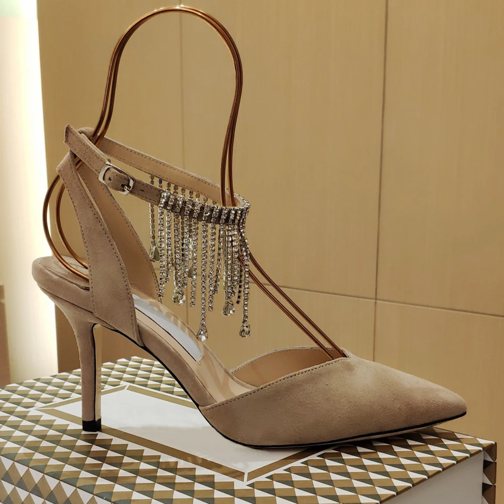 Женские туфли с круглым носком на шпильке роскошные свадебные модные большие