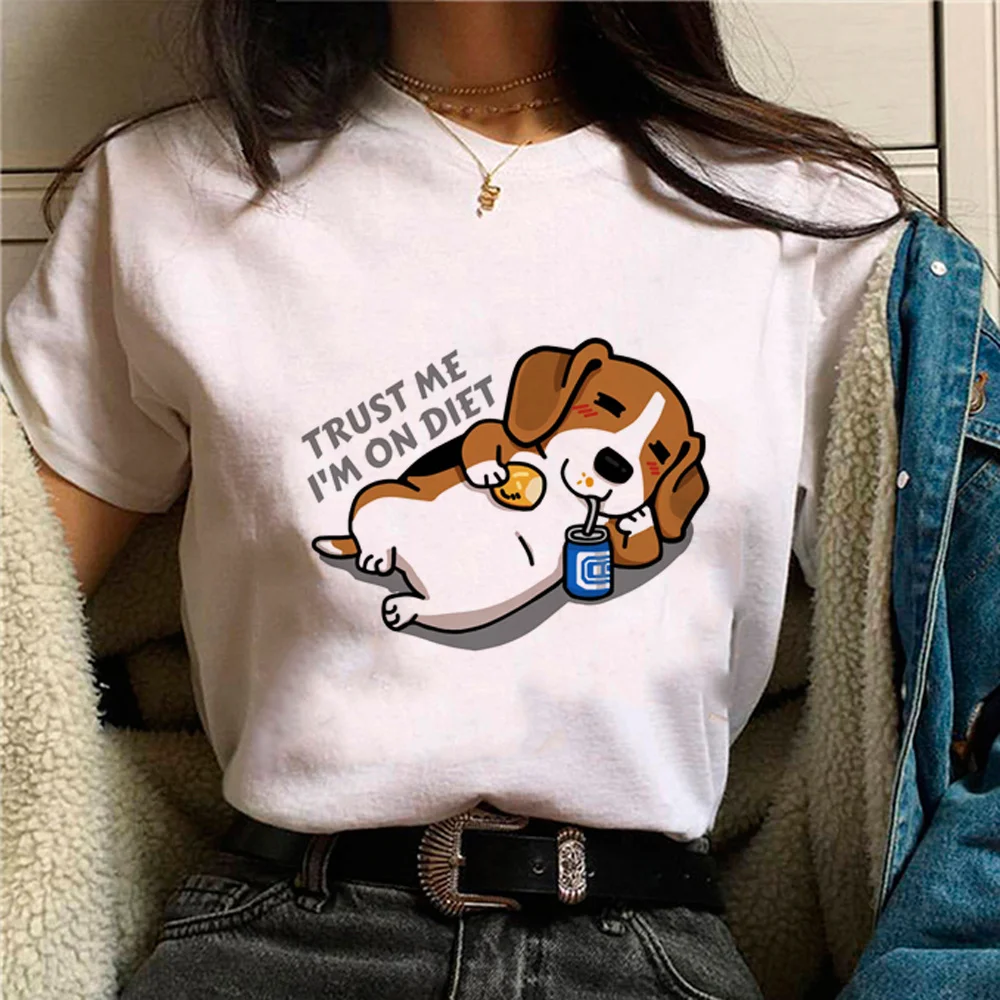 

beagle Tee women Japanese streetwear tshirt female 2000s clothes