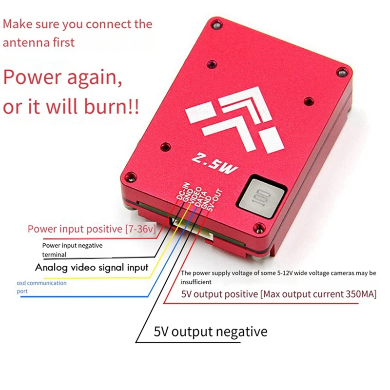 2 5 Вт 8G FPV VTX 2500 МВт Дрон-передатчик для Дрон дальнего действия RC Самолет