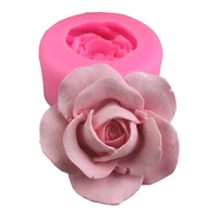 rose flower shape silicone fondant soap 3d cake mold cupcake jelly candy chocolate decoration baking tool moulds
