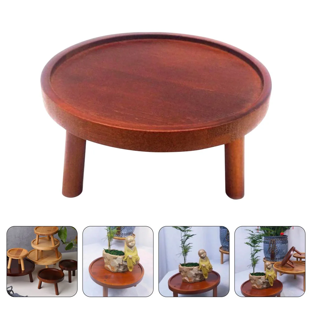 

Indoor Plant Stand Pedestal Bonsai Pot Vase Wooden Display Shelf Planter Flowerpot Holder Vintage