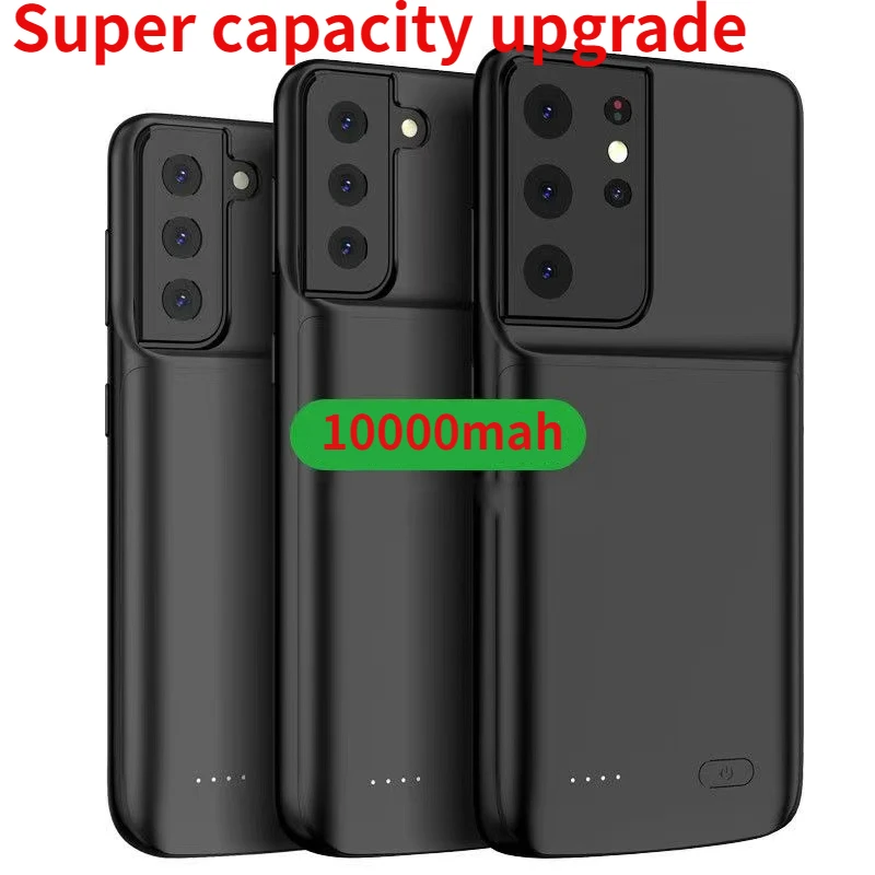 

S22 Power Case for Samsung Galaxy S22 Ultra S22 Plus External Battery Charger Case Portable Power Bank Shockproof Charging Cover