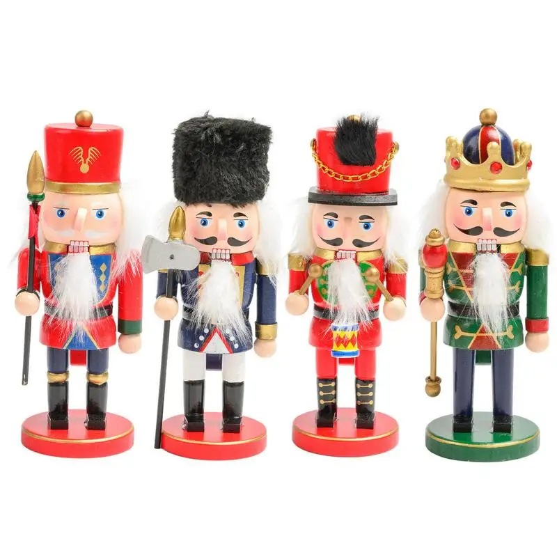 

Christmas Wooden Nutcrackers Handmade Wooden Christmas Nutcracker Fat Version Collectible Toy Holiday Present Christmas Ornament