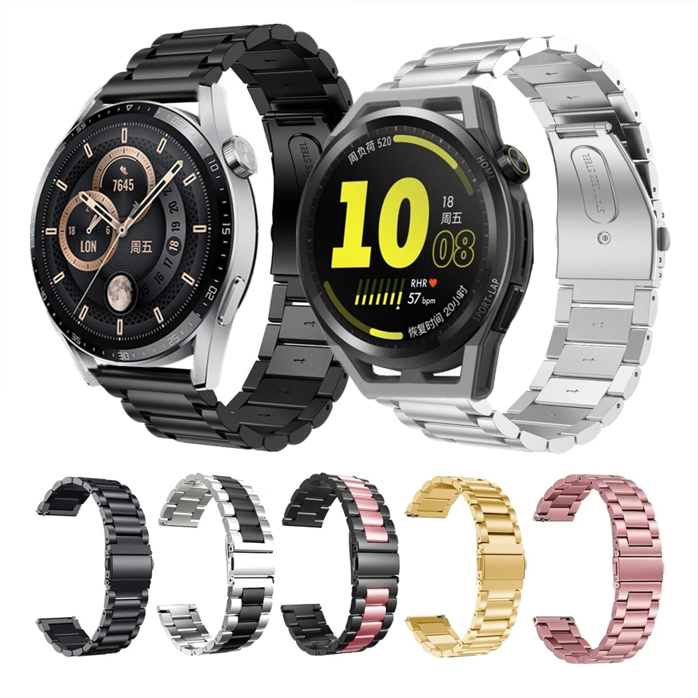 

Stainless Steel Strap For HUAWEI Watch GT Runner GT3 42mm 46mm GT2 Pro Metal Bracelet For Honor Watch GS 3 Magic 2 Watchband New