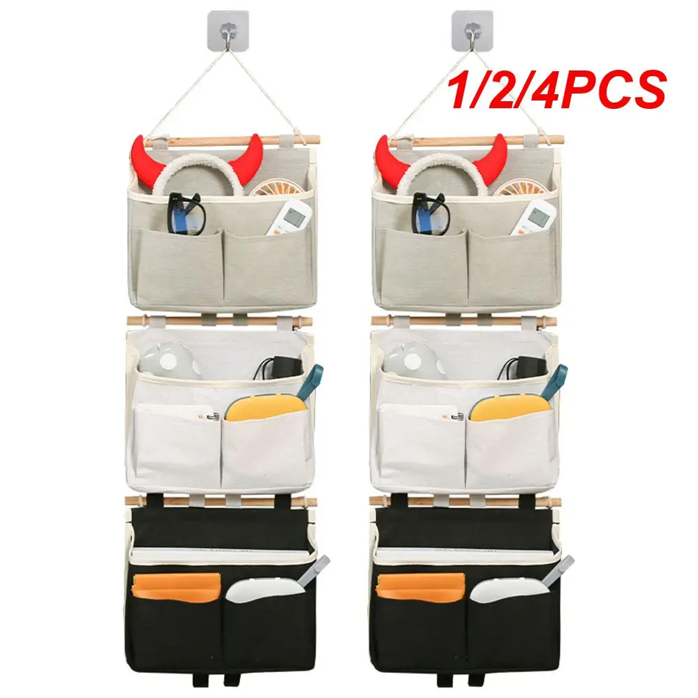

1/2/4PCS Wall Hanging Storage Bag Waterproof Underwear Organizer Wall Door Hanging Sundries Storage Pouches Closet Storage Bag