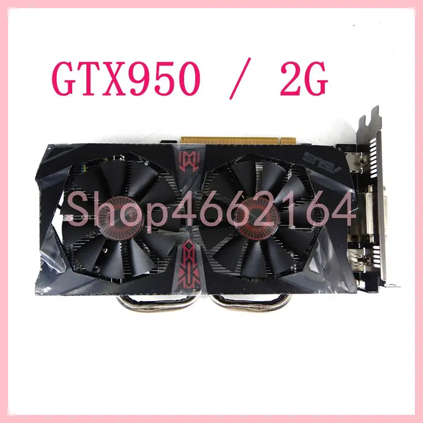 

NEW GTX 950 Graphics Card 128Bit 2GB GDDR5 Video Cards HD DVI-I DisplayPort PCI-E 2.0 X16 for NVIDIA Geforce GTX950 2G 128 Bit