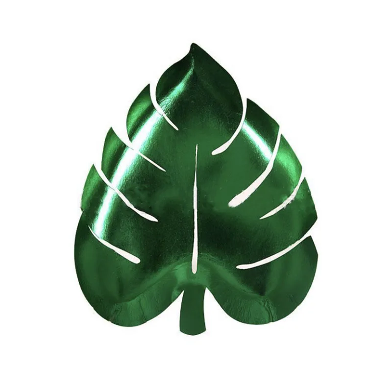 Бумажная тарелка в виде листьев черепахи гавайский Гавайский лук день рождения